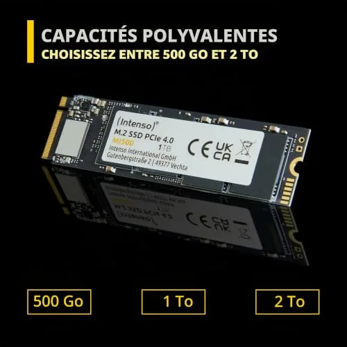 Intenso MI500 SSD 500 Go PCIe 4.0 - vue 4