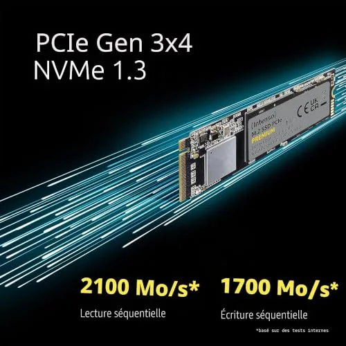 Intenso PREMIUM SSD 500 Go M.2 NVMe - vue 3