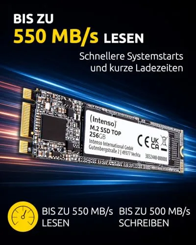 Intenso TOP SSD 256 Go M.2 SATA - vue 2