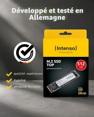 Intenso TOP SSD 512 Go M.2 SATA - vue 7