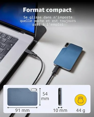Intenso TX100 500 Go SSD Externe - vue 5