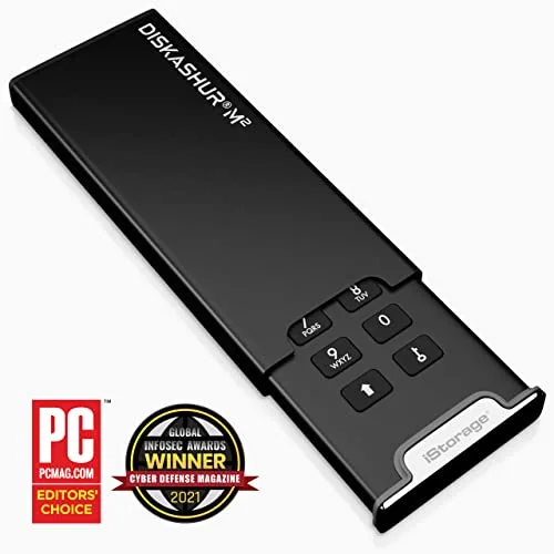 iStorage diskAshur M² 500 Go SSD chiffré - vue 2