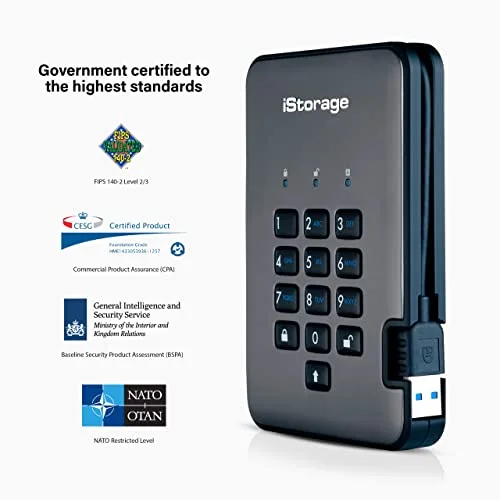 iStorage diskAshur PRO² SSD 2 To Chiffré - vue 2