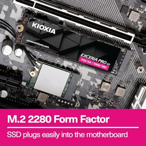 Kioxia EXCERIA PRO G2 2TB SSD PCIe 5.0 - vue 3