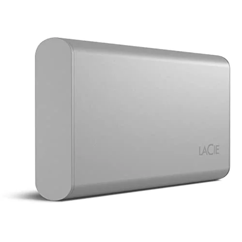 LaCie SSD portable 500 Go USB-C Argent - vue 4