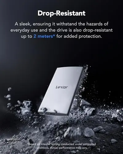 LEXAR ES3 SSD Externe 1 To - vue 5