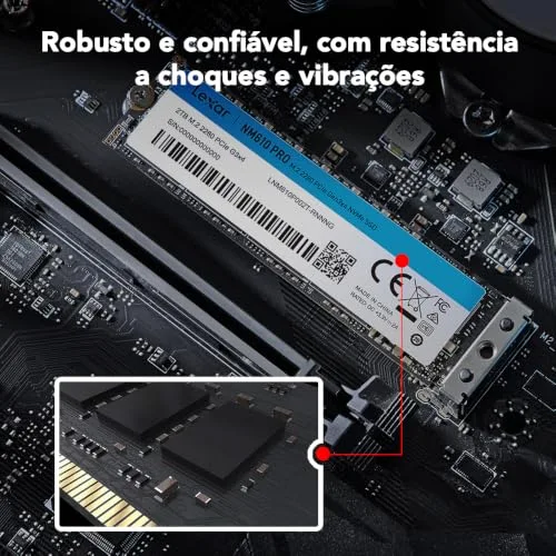 Lexar NM610 Pro 500 Go SSD M.2 NVMe - vue 2