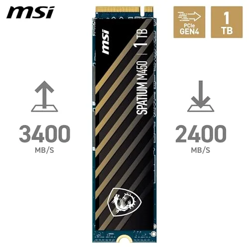 MSI SPATIUM M450 1 To PCIe 4.0 - vue 2