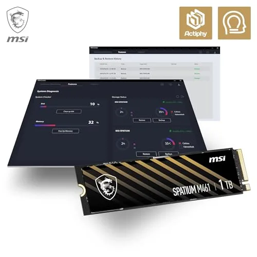 MSI SPATIUM M461 1 To - vue 8