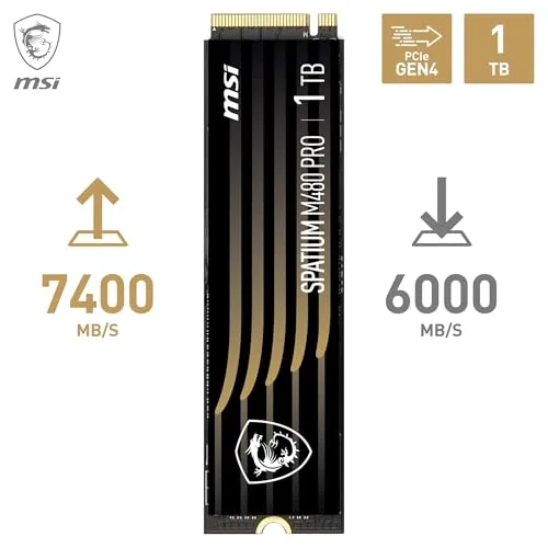 MSI SPATIUM M480 PRO 1 To SSD PCIe 4.0 - vue 2