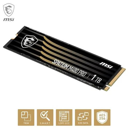 MSI SPATIUM M480 PRO 1 To SSD PCIe 4.0 - vue 5