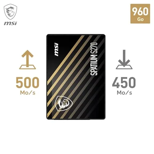MSI SPATIUM S270 960GB SATA - vue 2