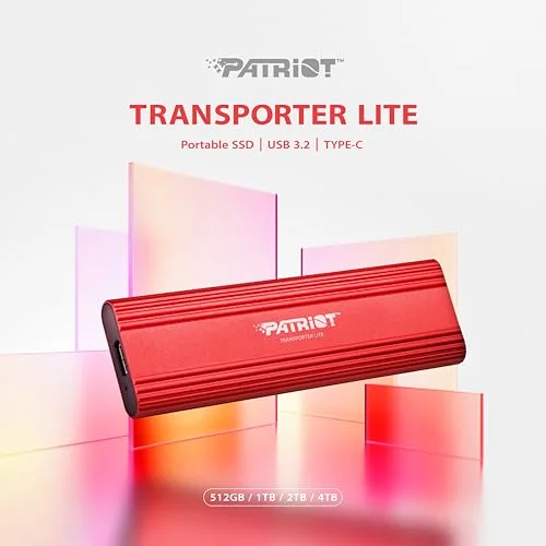 Patriot Transporter Lite 1TB SSD USB-C Rouge - vue 5