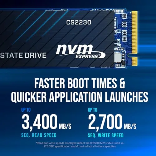 PNY CS2230 1 To SSD M.2 NVMe - vue 3
