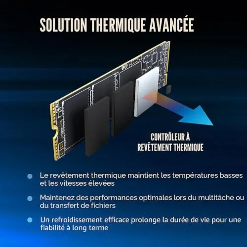 PNY CS2241 1 To SSD PCIe 4.0 - vue 7