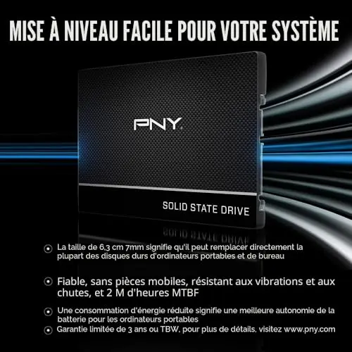 PNY CS900 1 To SATA - vue 5