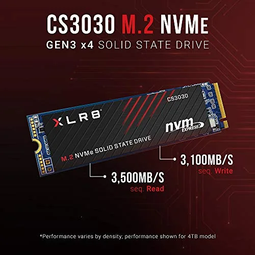 PNY XLR8 CS3030 SSD 1 To M.2 NVMe - vue 4