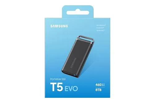 Samsung SSD Externe T5 EVO 8 To Noir - vue 6
