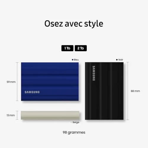 Samsung T7 Shield 4 To Noir - vue 7