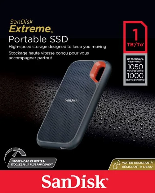 SanDisk Extreme Portable SSD 1 To Noir