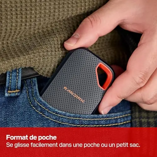 SanDisk Extreme Portable V3 2 To - vue 5
