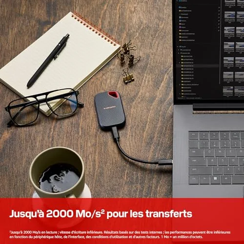 SanDisk Extreme Portable V3 4 To - vue 2