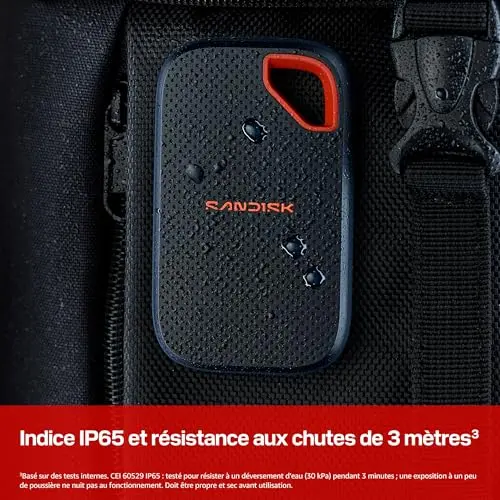 SanDisk Extreme Portable V3 4 To - vue 3