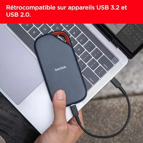 SanDisk Extreme PRO SSD 4 To USB4 - vue 3