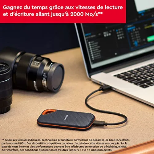 SanDisk Extreme PRO V2 SSD 4 To - vue 5