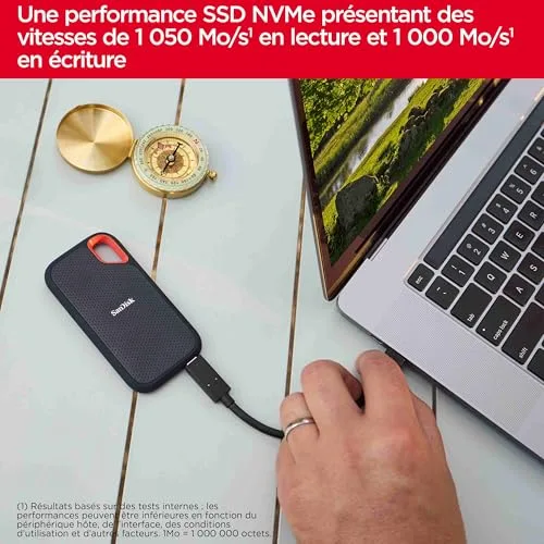 SanDisk Extreme SSD 8 To Externe - vue 6