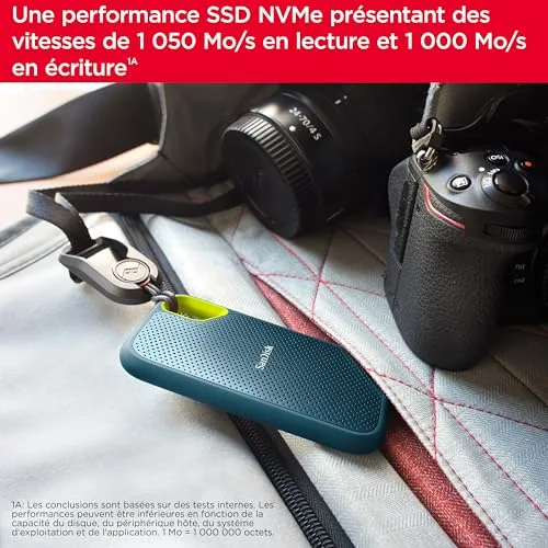 SanDisk Extreme V2 1TB SSD USB-C - vue 5
