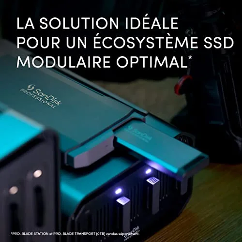 SanDisk PRO-BLADE 2TB SSD NVMe - vue 3