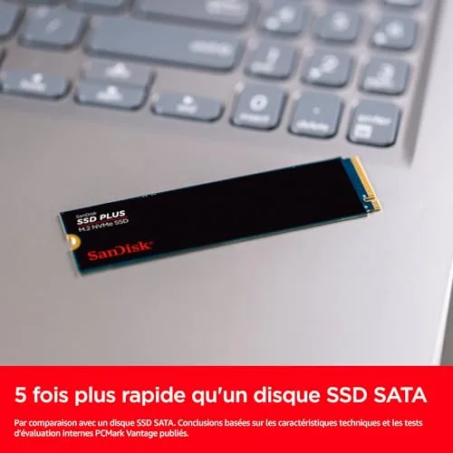 SanDisk SSD PLUS 1 To M.2 NVMe - vue 3