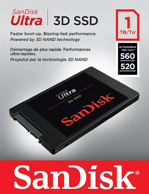 SanDisk Ultra 3D 1TB SSD SATA