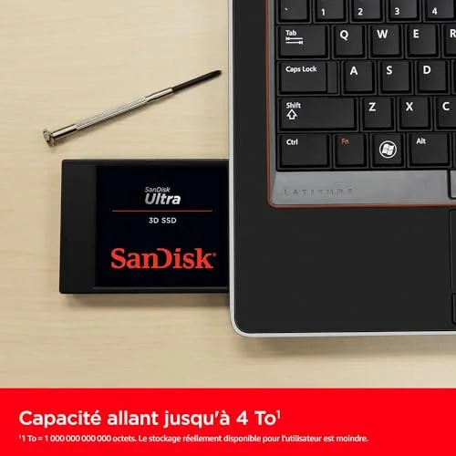SanDisk Ultra 3D 2 To SSD SATA - vue 5