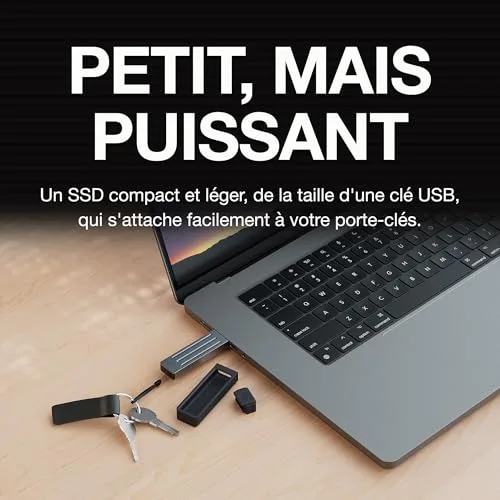 Seagate Ultra Compact STMX1000400 1 To - vue 3