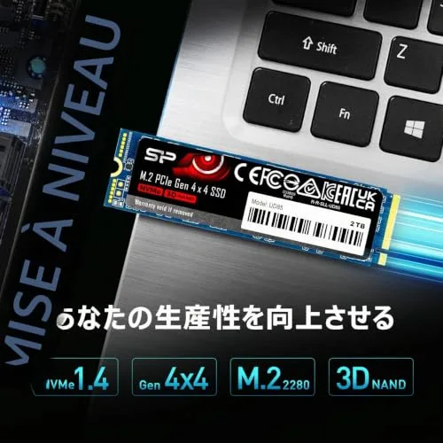 Silicon Power UD85 2 To SSD M.2 PCIe 4.0 - vue 2