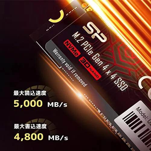 Silicon Power UD90 2 To SSD M.2 PCIe 4.0 - vue 4