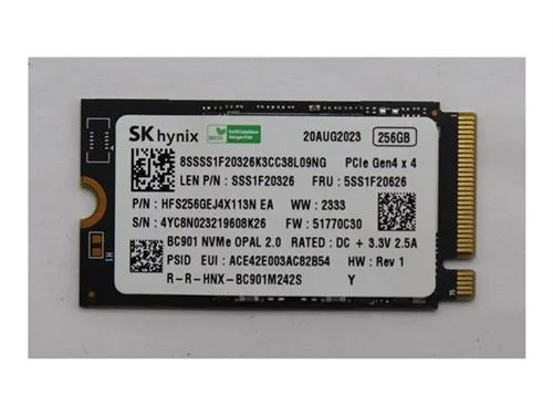 SK Hynix SSD 256 Go M.2 2242 PCIe 4.0 Chiffré