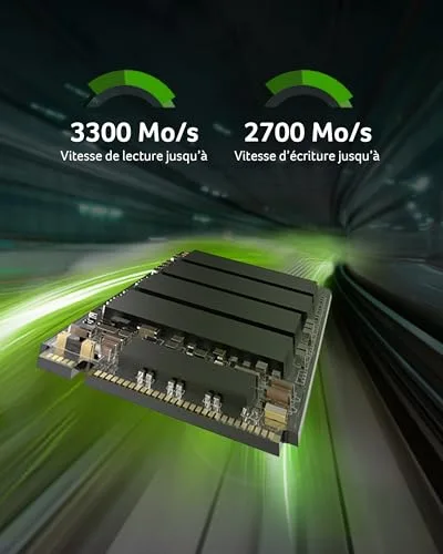 SSD Acer FA100 512 Go M.2 PCIe Gen3 NVMe - vue 3