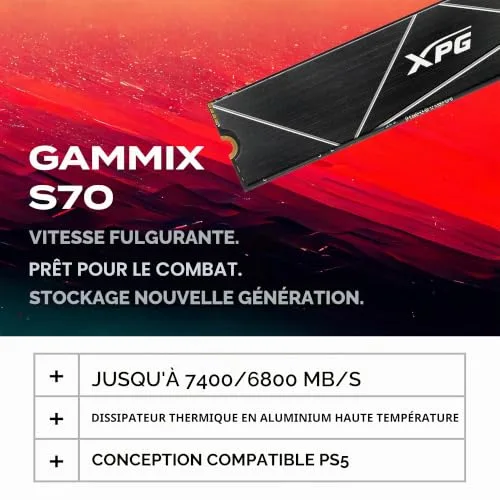 SSD Adata XPG Gammix S70 Blade 2To - vue 2