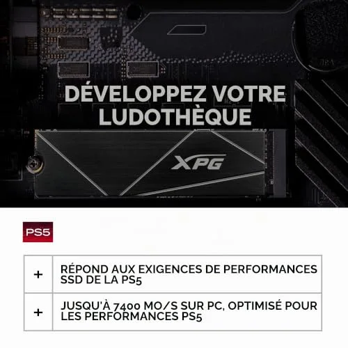 SSD Adata XPG Gammix S70 Blade 2To - vue 5