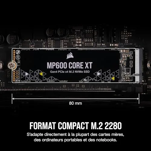 SSD Corsair MP600 CORE XT 2 To - vue 5