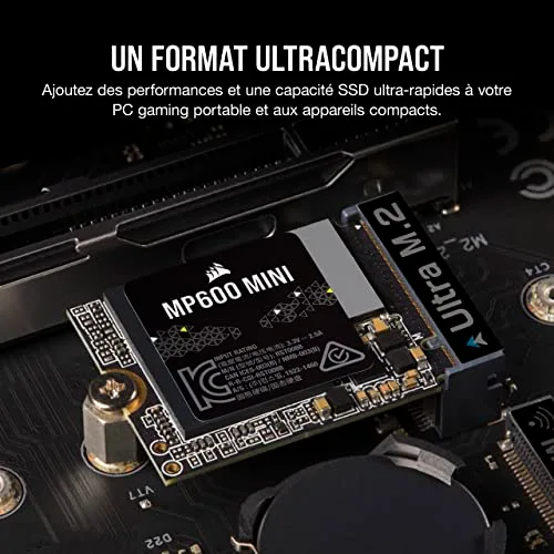 SSD Corsair MP600 MINI 1 To - vue 2