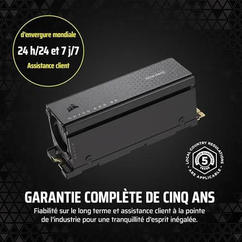 SSD Corsair MP700 PRO SE 2 To - vue 9