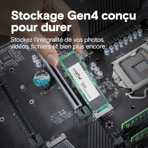 SSD Crucial E100 1 To PCIe 4.0 - vue 4