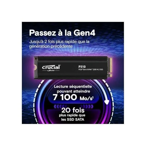SSD Crucial P310 2 To - vue 2