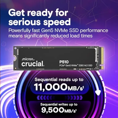 SSD Crucial P510 2 To PCIe 5.0 - vue 2