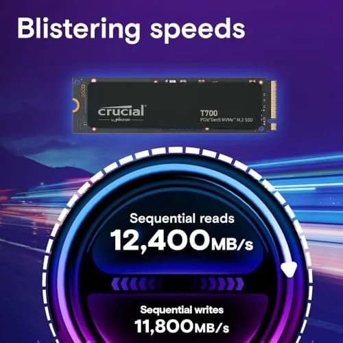 SSD Crucial T700 2 To PCIe 5.0 - vue 2