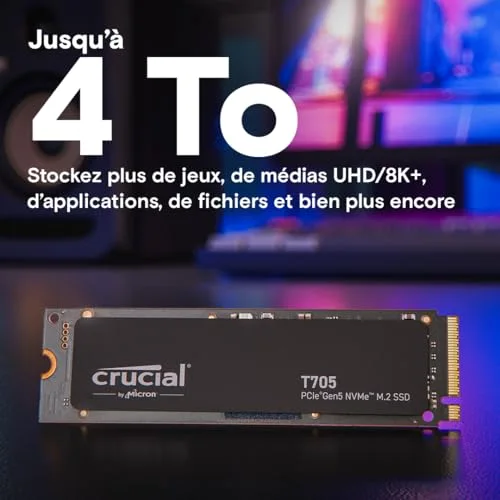 SSD Crucial T705 1 To PCIe 5.0 - vue 9